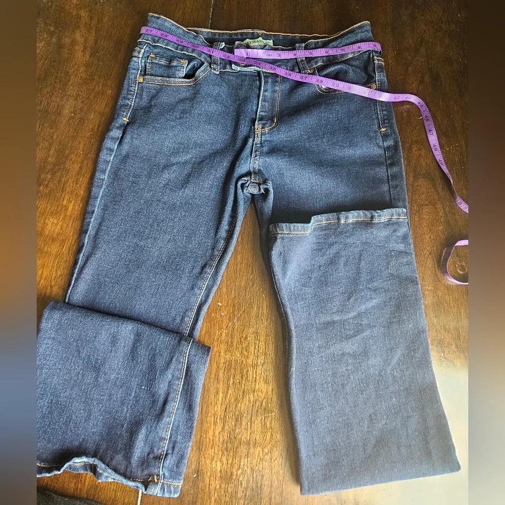 Women's Dark Indigo Flare Jeans - Classic Flared Leg